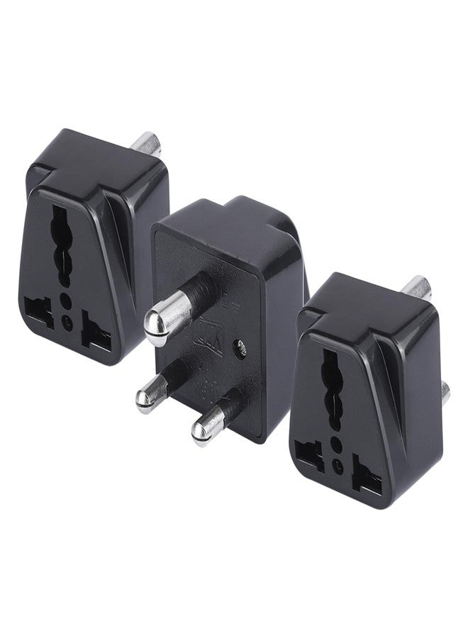 ام كي محول قابس من الولايات المتحدة الأمريكية إلى الهند - محول سفر عالمي للولايات المتحدة الأمريكية والمملكة المتحدة والصين وكندا وغيرها - محول قابس ثلاثي الأطراف من النوع D للهند - Image 1